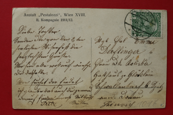 Postcard PC Wien city / 1912